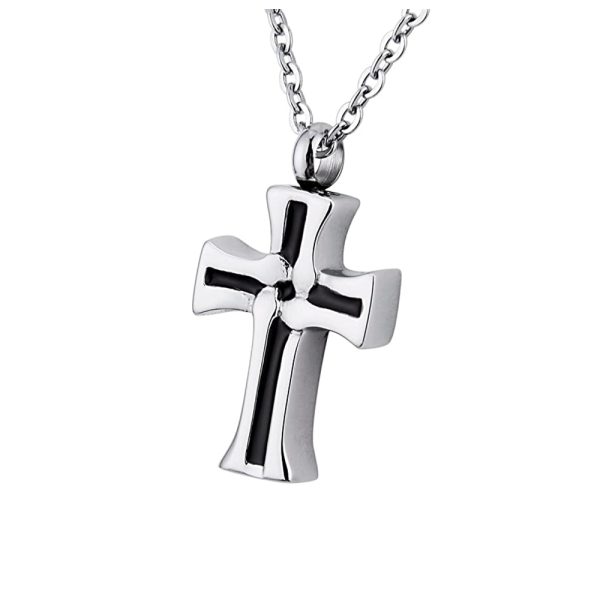 Dignified Cross Urn Pendant